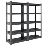72"H 5 Tier Metal Shelves for Storage Shelving 2000LBS Heavy Duty Storage Shelves Adjustable 72872153