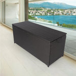 ZUN Outdoor Storage Box, 113 Gallon Wicker Patio Deck Boxes with Lid, Outdoor Cushion Storage Container 62965331