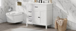 ZUN 36" Bathroom Vanity with Sink, Bathroom Cabinet with Drawers, Solid Frame and MDF Board, One N759P207685K