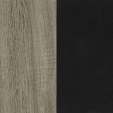 Sonoma Grey and Black Rectangular Sofa Table B062P153618