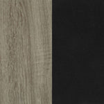 ZUN Sonoma Grey and Black Rectangular Coffee Table B062P153605