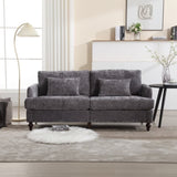 ZUN COOLMORE Mid Century Modern chenille Fabric Loveseat sofa, 2-Seat Upholstered Loveseat Sofa Modern W395P151898