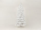 7.5FT White Slim Artificial Christmas Tree Includes Foldable Metal Stand--Not support self-pick up 03440975
