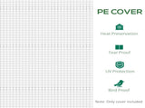 9.8' x 6.6' x 6.6' Plastic Greenhouse Cover Replacement, Heavy Duty Waterproof Tarp for Hoop House, W2225142625