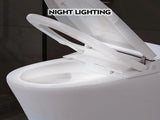 Heated Seat Smart Toilet without Bidet, Upmarket Compact Dual Flush Toilet 1/1.28 GPF, Tank less 46706017