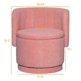 360 Degree Swivel Back Sofa Chair With Storage Space, Suitable For Bedroom and Living Room W1716P196479