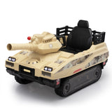 ZUN Ride On Tank 24V Thunder Tank Car with Fighting Cannon and Rotating Turret, Remote Control, Lights, W2181P156872