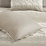 King/Cal King 3 Piece Cotton Duvet Cover Set with Chenille Tufting B035129139