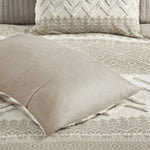 ZUN 3 Piece Cotton Duvet Cover Set with Chenille Tufting B035129140