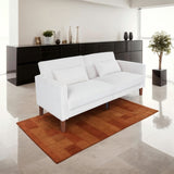 White Corduroy, Modern Sofa With Two Pillows, Suitable For Living Room, Lounge 95386034