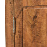 Brown Triangle Bathroom Storage Cabinet with Adjustable Shelves, Freestanding Floor Cabinet for Home 70212675