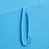 15x9ft Large Double-Sided Rectangular Outdoor Twin Patio Market Umbrella with light and base- blue W419P145384