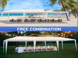 3*9m Non-Cloth PE Cloth Plastic Sprayed Iron Pipe Outdoor Party Tent White 71299651