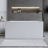 51'' Solid Surface Matte Tub, Freestanding Solid Surface Resin Stone Bathtub, Solid Surface Matte W2753P294506