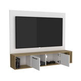 Vance 56" Wide Floating Entertainment Center with Two Cabinets , Four Shelves, Cable Management B200P286965