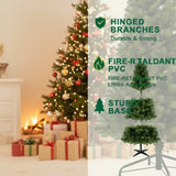 7FT Christmas Tree with 775 Tips Artificial Plant Full PVC Branches Green Unlit Holiday Tree Sturdy 40218551