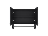 Medicine Cabinet 20.30" H, with 2 Shelves and 2 Doors, Black B097P250853