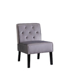 ZUN Reese 53" 2Piece Living Room Armless Button Tufted Pattern Accent Chair with Velvet Fabric and B2735P271024