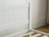 FCH Queen Pine Single-Layer Core Vertical Stripe Full-Board Curved Headboard With The Same Bed Tail 83746099