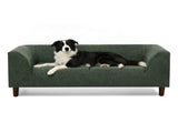 Pet sofa with backrest and armrests, modern rectangular pet sofa suitable for small and medium dogs, 03678423