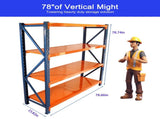 Garage shelves Heavy Duty - 4400 lbs garage storage 4 levels, adjustable metal shelving units and 57666355