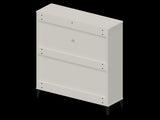 Modern and stylish white shoe cabinet with 3 flip drawers, entrance shoe narrow shoe rack W3166P268392
