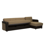 PrimeNest Concorde Collection Upholstered Convertible Chaise Lounge with Storage B030P305097