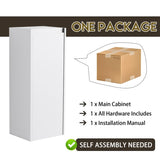 12" Bathroom Side Cabinet,Soft Close Doors,Float Mounting Design, W999P248644