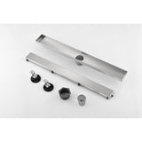 24 Inches Linear Shower Drain, Included Hair Strainer and Leveling Feet W928P199189