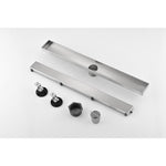 ZUN 24 Inches Linear Shower Drain, Included Hair Strainer and Leveling Feet W928P199189