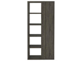 Weathered Grey 5-shelf Bookcase B062P145507