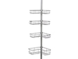 Satin Nickel Shower Caddy with 4 Shelves 23264284