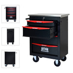 ZUN 4 Drawers Multifunctional Tool Cart with Wheels,Metal Rolling Tool Cart Storage for Garage Workshop W1102P245246