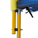 5.5FT Trampoline for Kids - 65" Outdoor & Indoor Mini Toddler Trampoline with Enclosure, Basketball 82509817