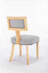 ZUN Heng Ming T back dining chair, with rivet decoration adjustment mat, suitable for dining room, W212132050