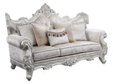 Melrose Traditional style Sofa in champagne and silver brush finish made with wood B009138493