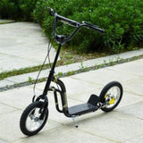 12-inch children's scooter with adjustable height. - Black 09725777