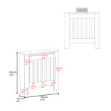 FM FURNITURE Rio Radiator Cover with Storage, Space,Saving Design, Wengue B128P334817