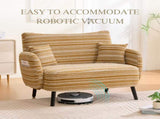 Modern style two-seater sofa with ultra-comfortable armrests, armrest pillows, and storage pockets, W395P376588