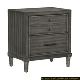 Transitional Style Gray Finish 1pc Nightstand of Drawers Versatile Look Bedroom Furniture B01158486