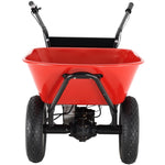 ZUN RedRock Wheelbarrow Utility Cart Electric Powered 24V DC 180W AGM Battery 330lbs Max 46785305