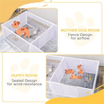 ZUN Dog Whelping Box/Dog house/Pet Playpen 46510087