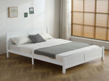 FCH Queen Pine Single-Layer Core Vertical Stripe Full-Board Curved Headboard With The Same Bed Tail 83746099
