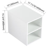 12 Inch Small Wall Mounted Storage Shelves, Suitable For Small Bathroom, Glossy White W999P179595