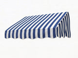 4' Window Door Awning Sun Shade Canopy Outdoor Patio Cover, Blue & White Stripes 23642266