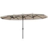 Outdoor Umbrella-Blue White 21885858