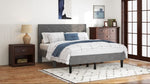 ZUN Queen Size Bed Frame with Storage Headboard, Platform Bed No Noise, Mattress Foundation Strong W2896P208861