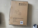 Kids Table Set with One Chair, Wooden Children Study Table, 2-8 Age Kids Funiture , WhiteNatural 21323294