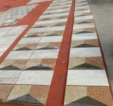 12*24 Waterjet,White Gold Red Grey 4 color, natural, for floor and wall,polished W1696P262330