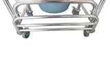 Multifunction Heavy Duty Memory Foam Commode Chair Adult Bathroom Toilet Seat White & Beige 62123836